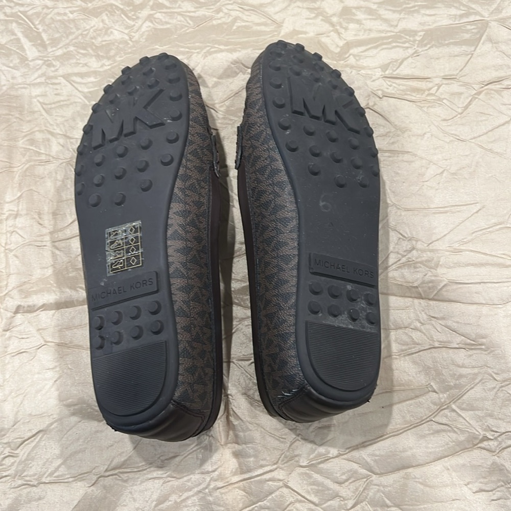Michael Kors Brown Flats with Gold Accent - Picture 3 of 5